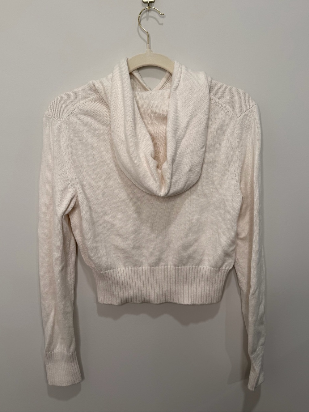 Sunday Best Aritzia Cream Organic Cotton Cashmere Blend Hoodie Size Small - Picture 4 of 4